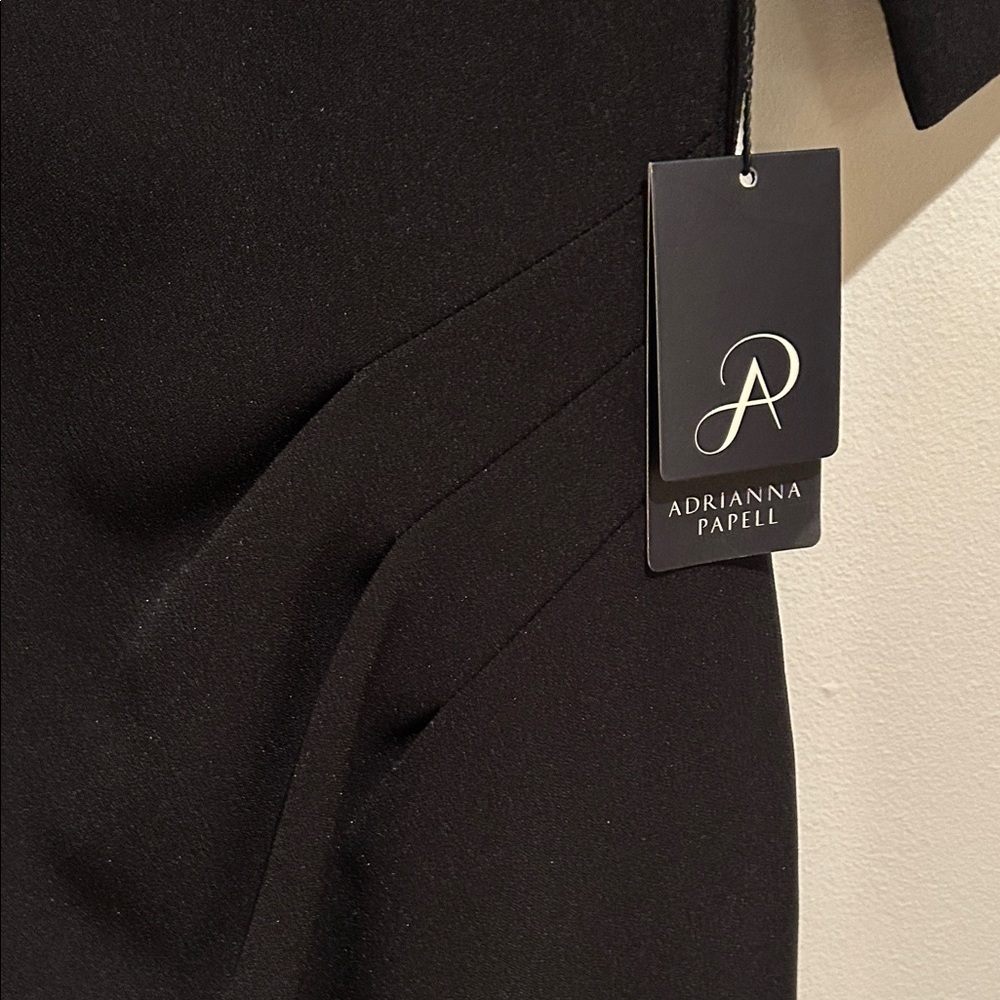 NWT Adrianna Papell Elegant Black Dress size 12 - Picture 5 of 8